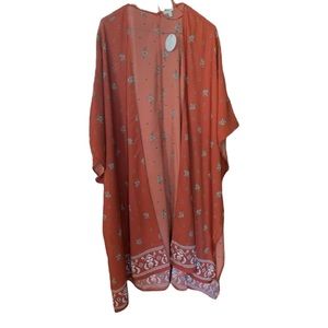 NWT En Crème Boho Duster Kimono